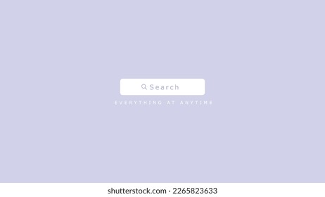 Search bar vector template with slogen. EPS 10 modern vector template. Light color design with white editable text. Modern vector web template