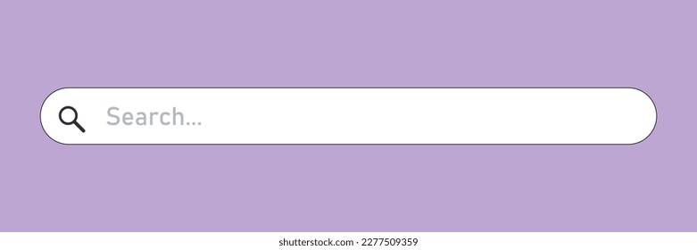 Search bar violet background. Internet search engine website blank search field.