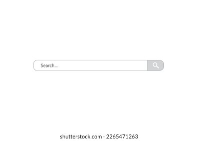Search bar, Web Search button concept, Searching internet field, vector computer address symbol of text web form templates