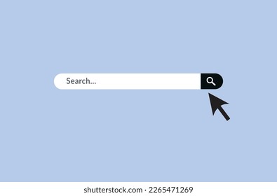 Search bar, Web Search button concept, Searching internet field, vector computer address symbol of text web form templates