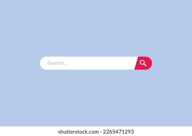 Search bar, Web Search button concept, Searching internet field, vector computer address symbol of text web form templates