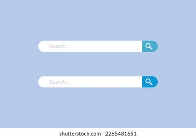 Search bar, Web Search button concept, Searching internet field, vector computer address symbol of text web form templates