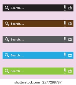 Search bar, Web Search button concept, Searching internet field, vector computer address symbol of text web form templates . 1176
