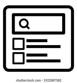 search bar web page internet browser button, search box, Article, Homepage, Website Icon