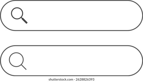 Search bar web template icon.  page internet browse. Searching engine browser mockup