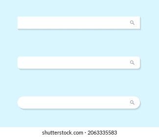 Search Bar, Website Box Icon Vector in Flat Style