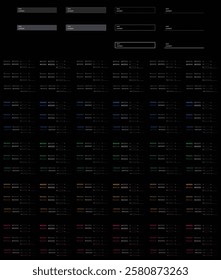 Search bar. Website ui design, browser Internet box, browser engine text field, navigation bar with push button. Interface web element vector templates set. UI