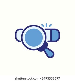 search baricon, isolated blue icon theme seo