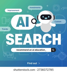 Search bars and AI chatbots help find information and provide solutions. Search and analyze technical support center data. It helps artificial intelligence robots answer and generate questions.
