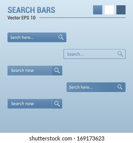 Search bars - website elements - web design UI