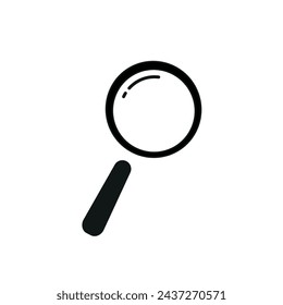 Search black filled Icon | Explore icon, magnifier detective lens icon