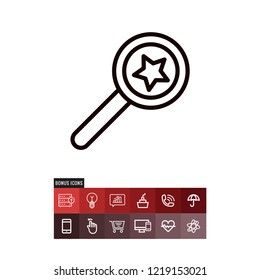 Search black friday vector icon