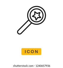 Search black friday vector icon