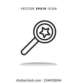Search black friday vector icon