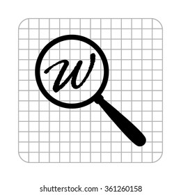 Search  - black vector icon