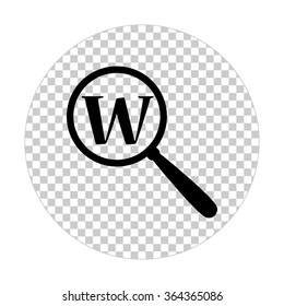Search  - black vector icon