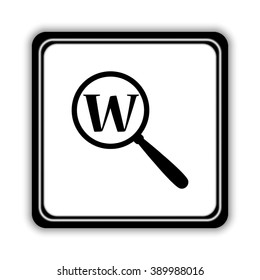 Search  - black vector icon