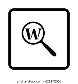 Search  - black vector icon