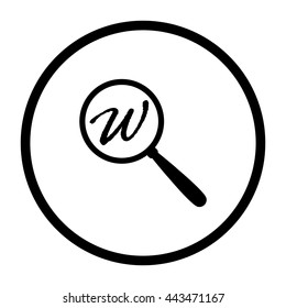 Search  - black vector icon