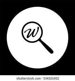 Search  - black vector icon