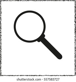 Search -  black vector icon