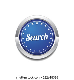 Search Blue Vector Icon Button