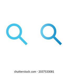 Search blue web icon with gradient