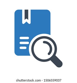 search book glyph colour vector icon