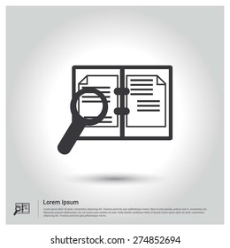 Search In Book Icon