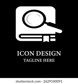 Icono del logotipo del libro de Búsqueda