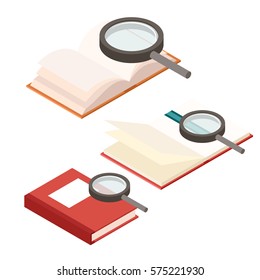 Search in book icons