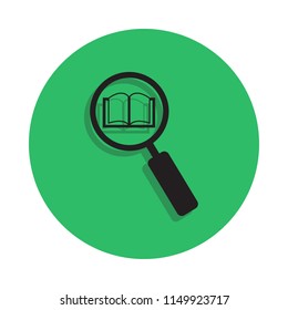 search for a book illustration. Element of library icon for mobile concept and web apps. Detailed search for a book icon can be used for web and mobile