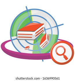 search book library icon Fun color 