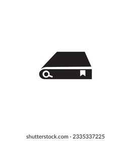 search book logo abstract design vector