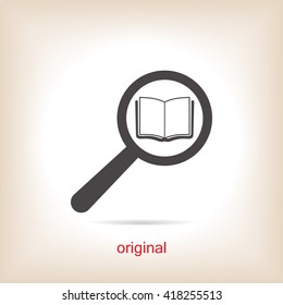 search book vector icon