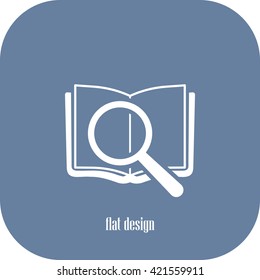 Search Book Vector Icon