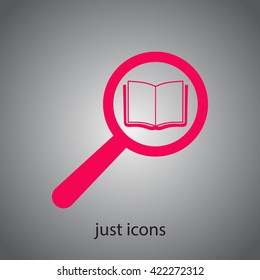 search book vector icon
