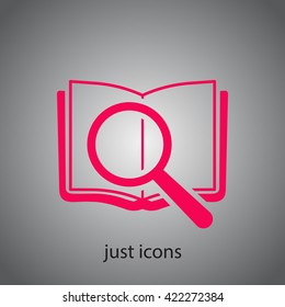 search book vector icon