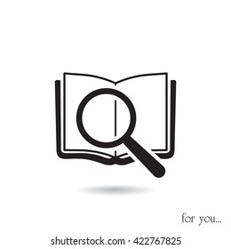 search book vector icon