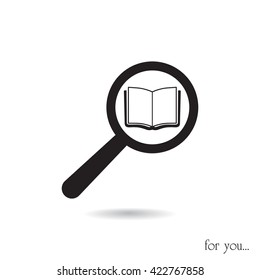search book vector icon