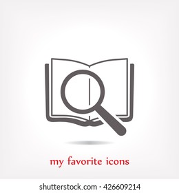 search book vector icon