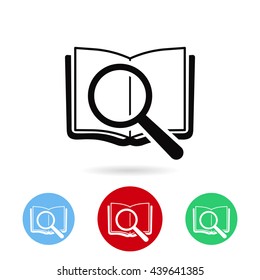 search book vector icon