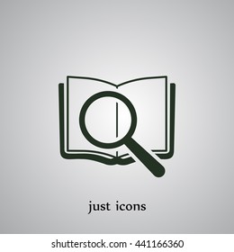 search book vector icon