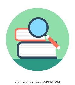 Search Book Vector Icon