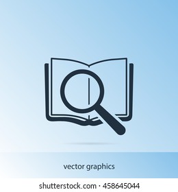 Search Book Vector Icon