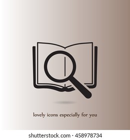 search book vector icon