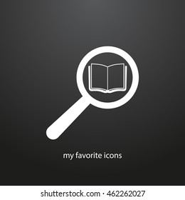 search book vector icon