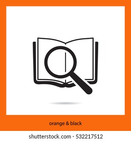 search book vector icon