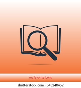 search book vector icon