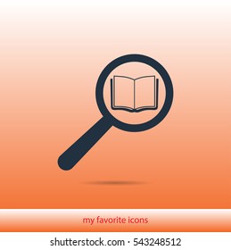 search book vector icon